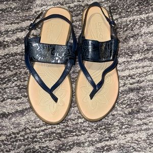 Navy Blue thong sandal